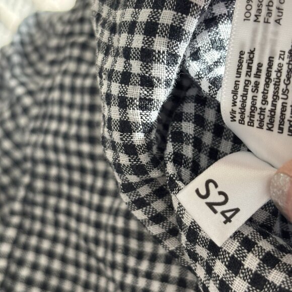 Eileen Fisher Organic Linen Gingham Skirt/top Set Women’s 1X cottage Ethical - Picture 12 of 16